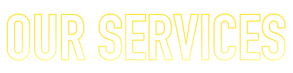 "Our Services" text on a dark background