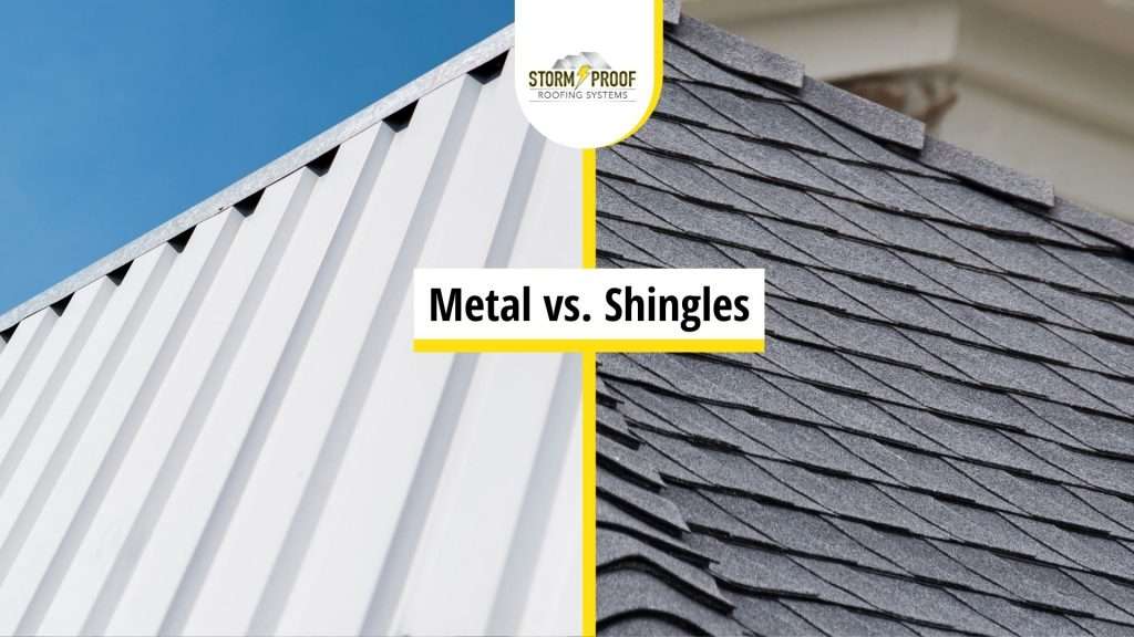 Metal roof and shingle roof comparison