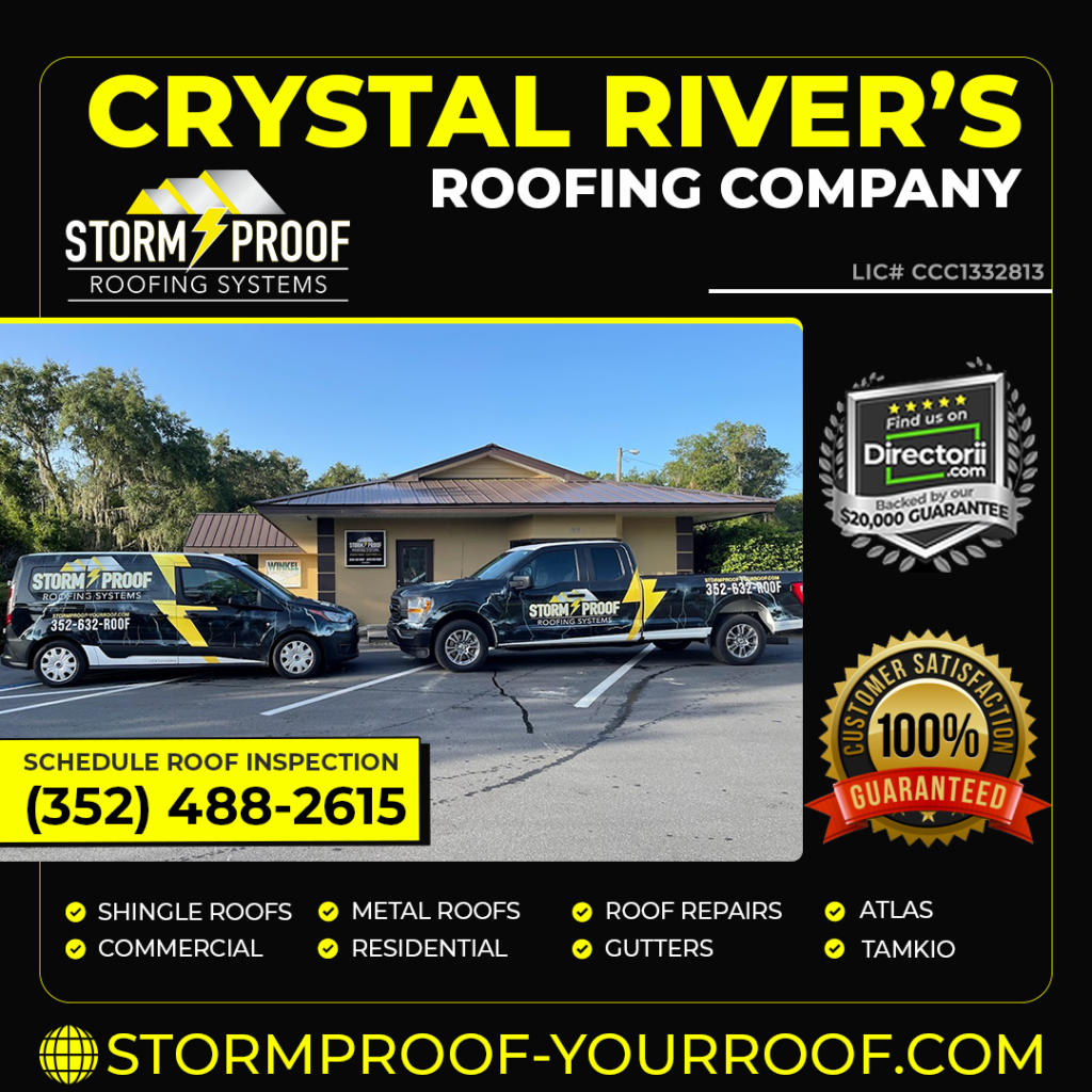 A photo of a residential roof with a newly installed Storm Proof Roofing System, showcasing the durability and strength of the roofing materials.