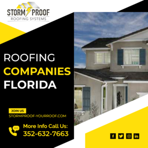 Close-up of a TPO roofing installation on a commercial building in Inverness, Florida.