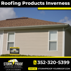 A photo of different types of roofing materials including tiles, shingles, and metal roofing options, offered by Storm Proof Roofing Systems in Inverness, Florida.