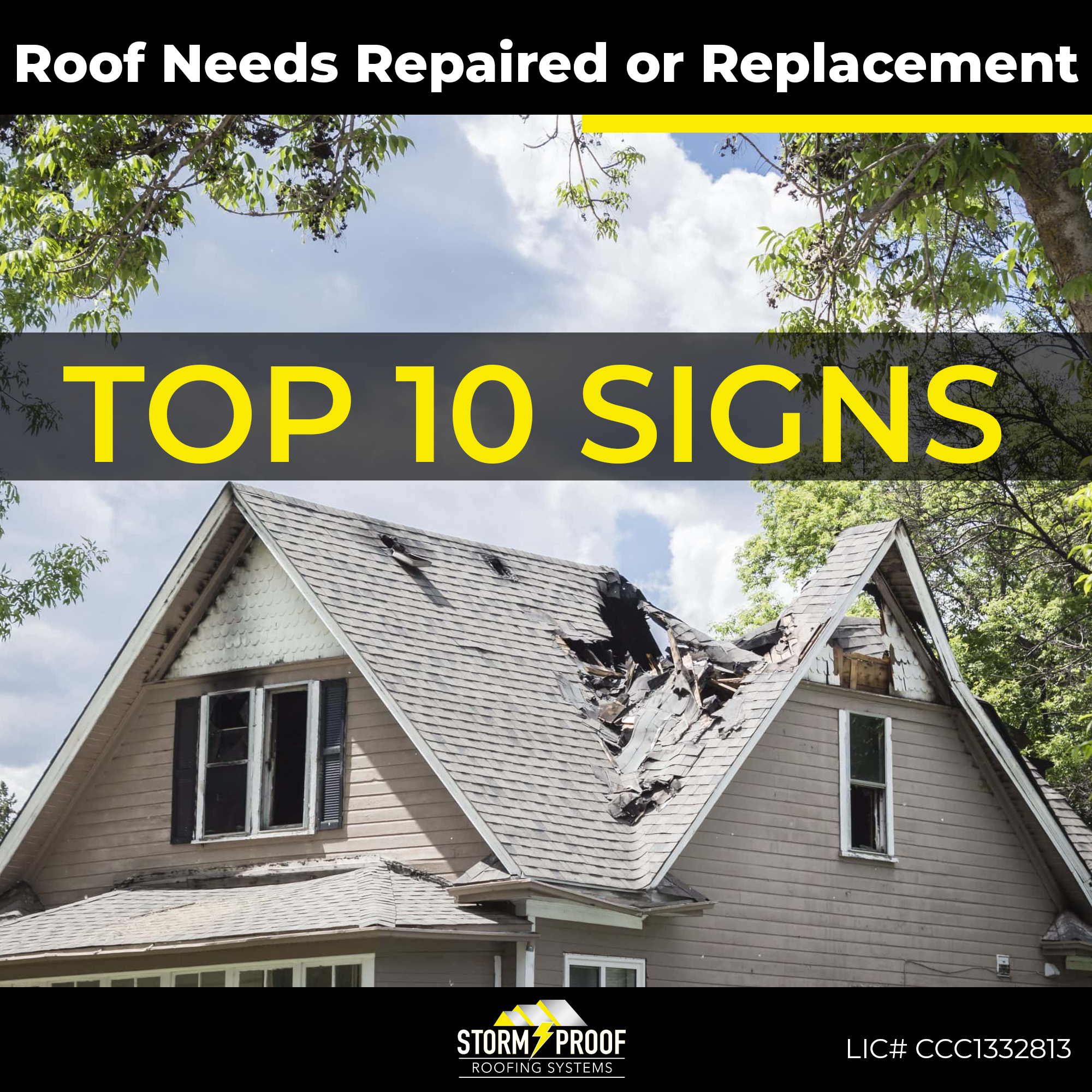 You are currently viewing Roof Needs Repair or Replacement – Top 10 Signs