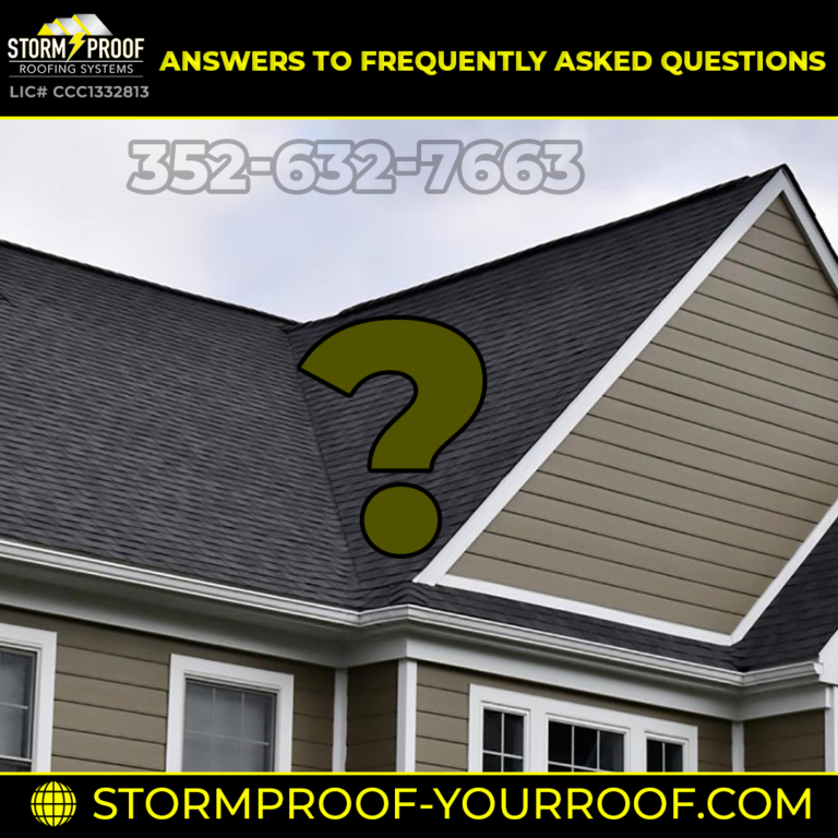 Compilation of answers to frequently asked questions about roofing by Storm Proof Roofing Systems