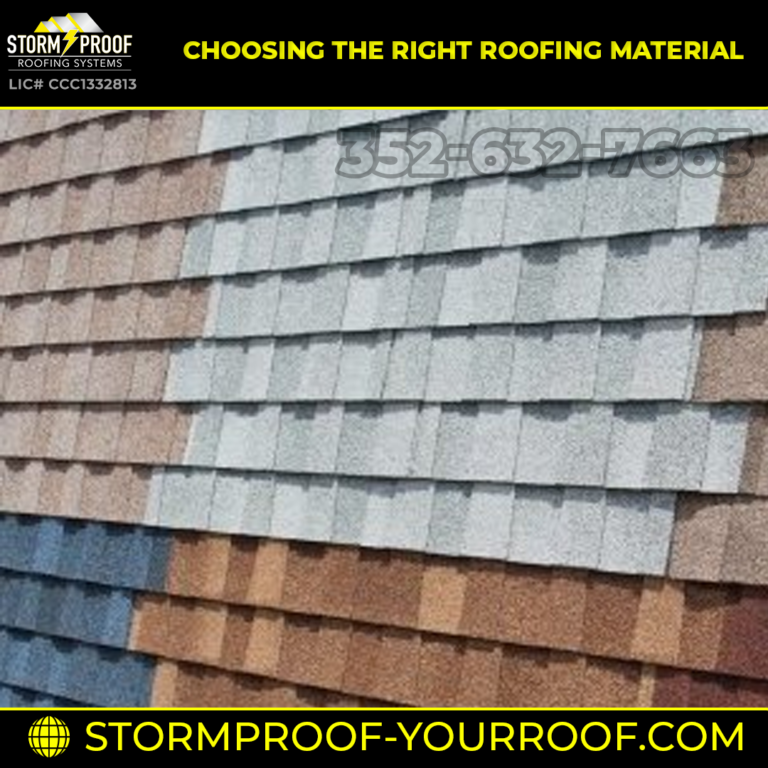 Comparison of different roofing materials provided by Storm Proof Roofing Systems