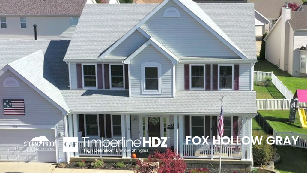 GAF Timberline HDZ Shingles: Fox Hollow Gray Shingles Installed by Storm Proof Roofing Systems