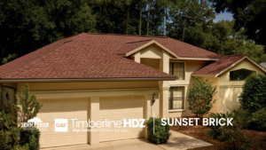 Read more about the article Sunset Brick Shingles | GAF Timberline HDZ