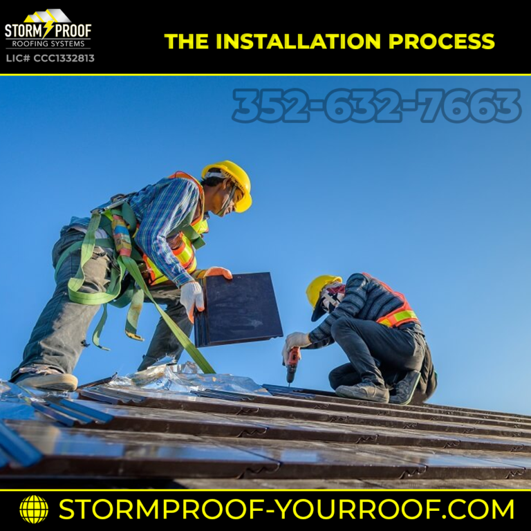 Step-by-step guide to the roofing installation process by Storm Proof Roofing Systems