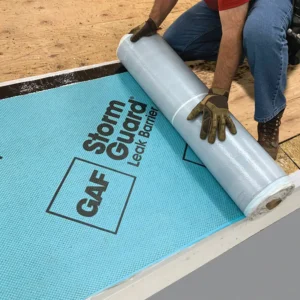 Roll of StormGuard Film-Surfaced Leak Barrier