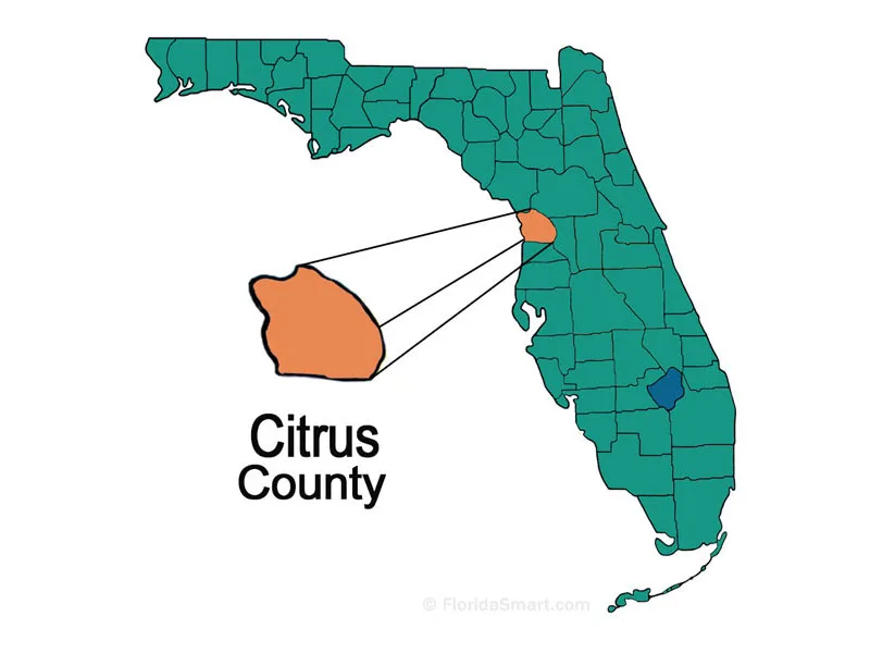 Citrus County FL Map