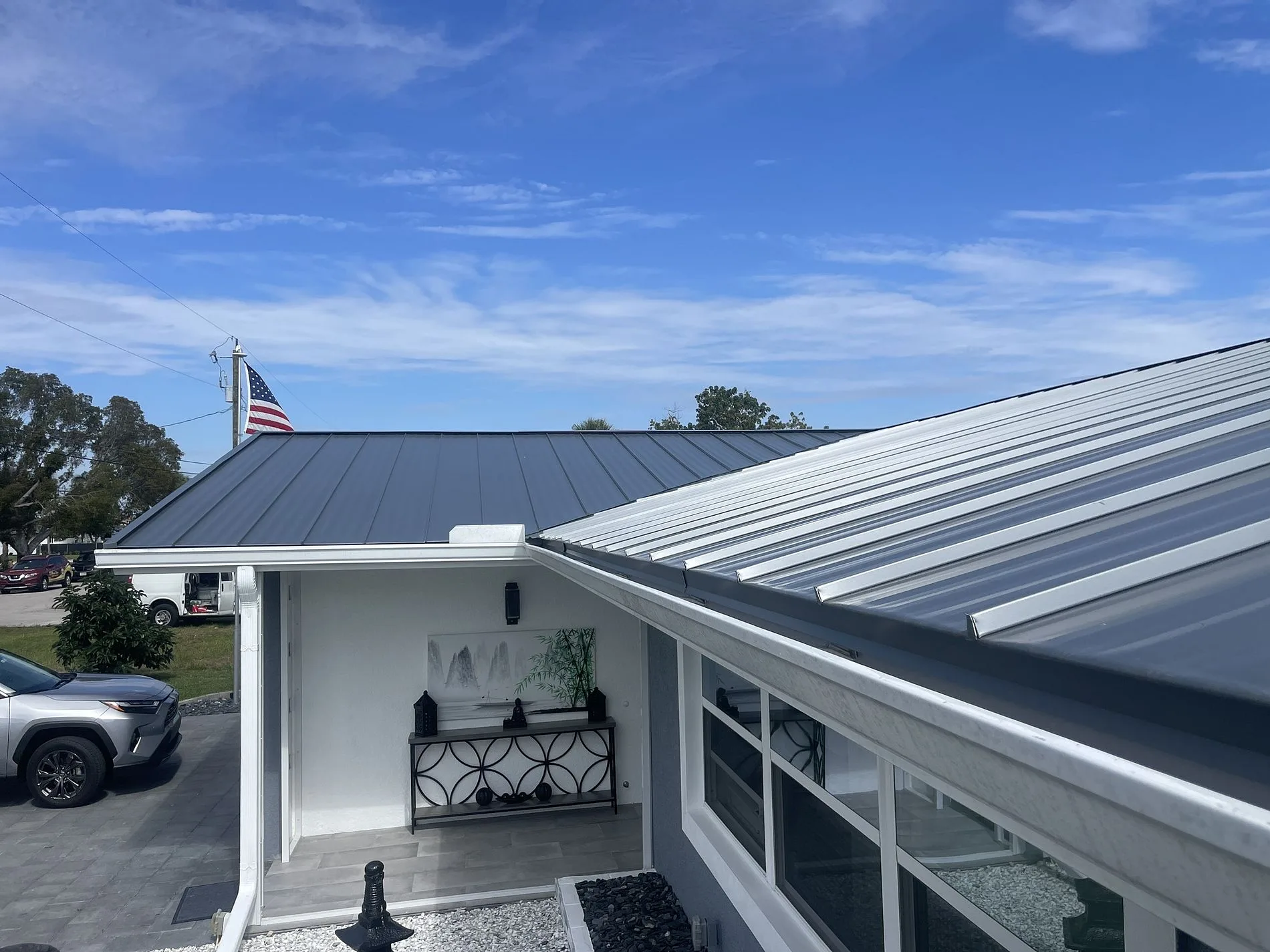 Professional Metal Roof Installation on Residential Home