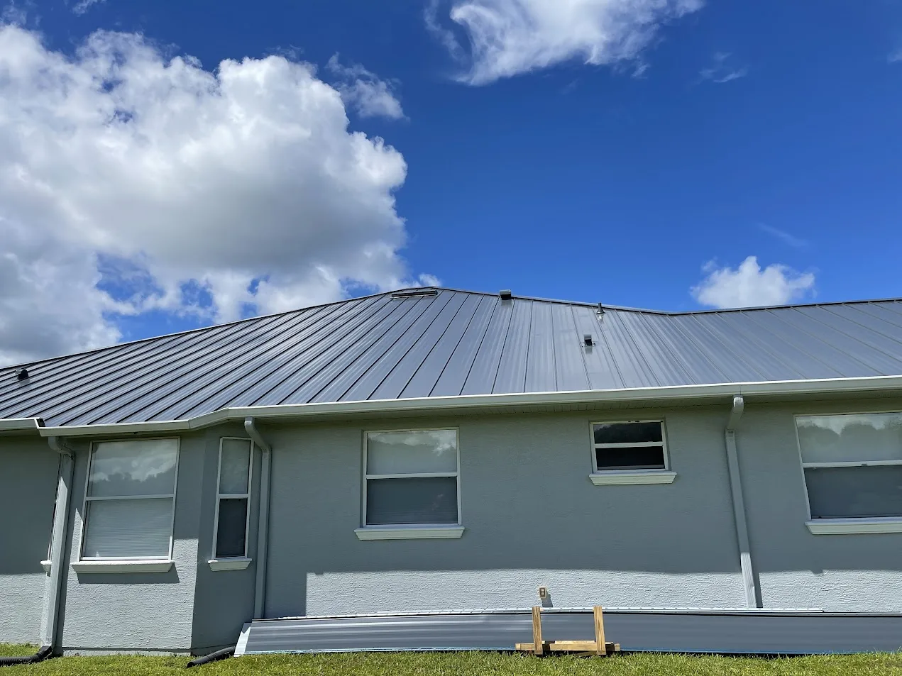 Newly Installed Standing Seam Metal Roof by Storm Proof Roofing Systems