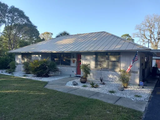 New Metal Roof on a Modern Home