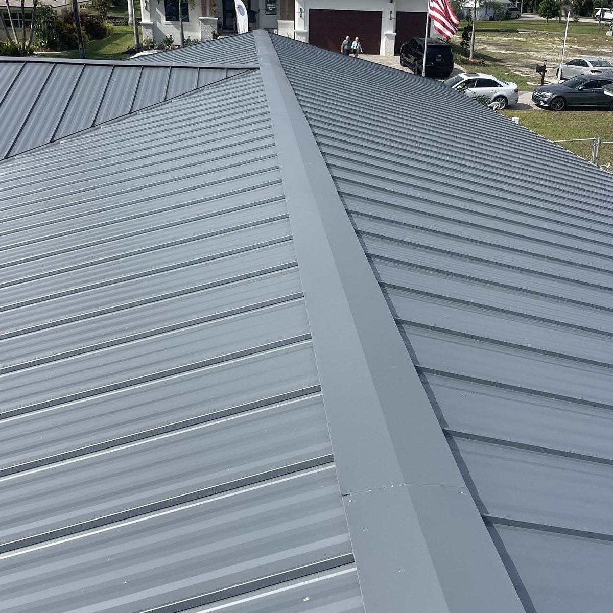 Standing Seam Metal Roof on a Residential Home