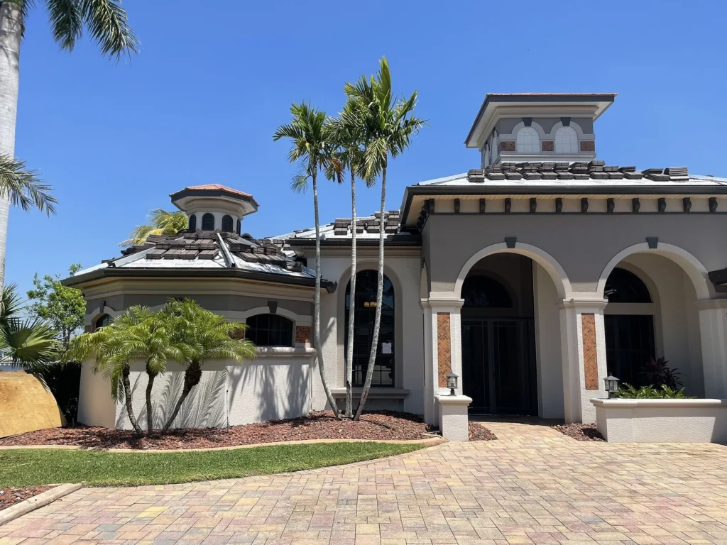 Tile Roof on a Modern Residential Home